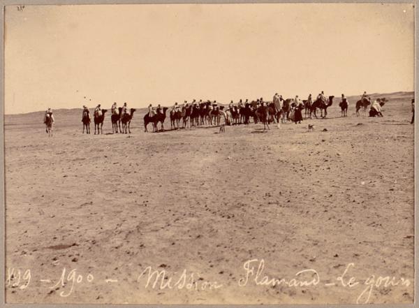 Mission Flamand 1899-1900. Le goum (Photo rare)