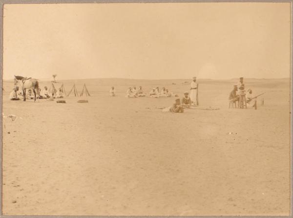 Les sahariens au tir [à Inifel] (Photo rare)