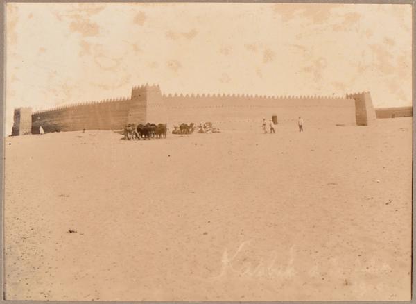 Casbah d'In-Salah [forteresse]  [étape de la colonne du Tidikelt du commandant d'Eu du 14 et 16 mars 1900?] (Photo rare)