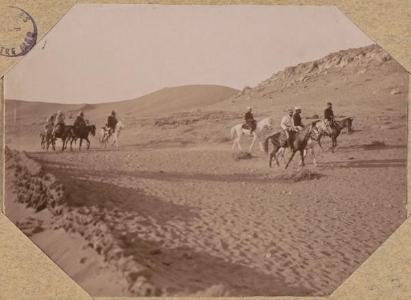 Béni-Abbès. Arrivée du courrier (Photo rare)