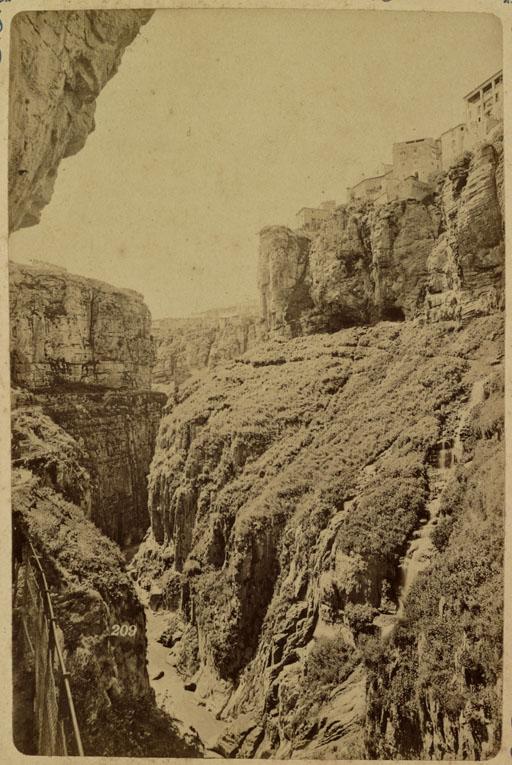 Constantine. Les gorges du Rhummel. Le Chemin des Touristes (Photo rare)