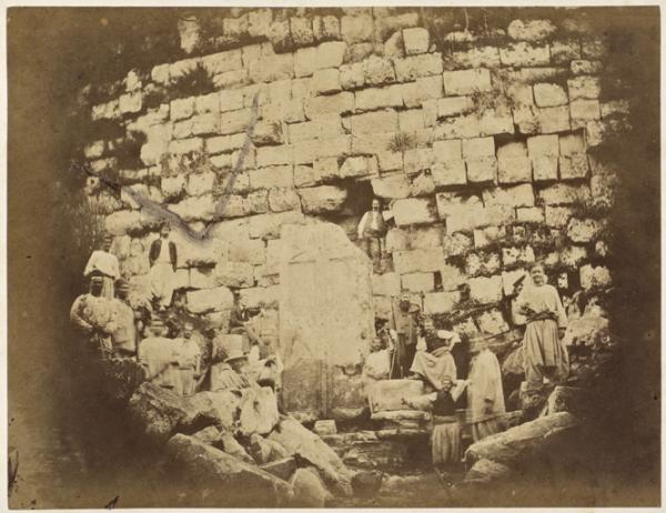 Partie nord du tombeau de la chrétienne (Photo rare)