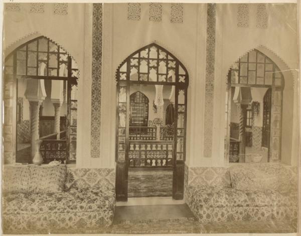 Algérie. Intérieur d'habitation mauresque (Photo rare)