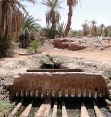 صوره لنظام السقي في واحات تيميمون قورارة