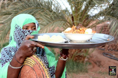 صورة لطبق الكسكس الأصيل في منطقة  قورارة