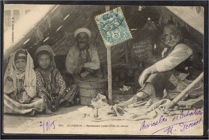 Juifs du Sahara algérien sous une tente