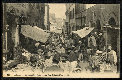 Oran, le quartier juif, la rue d'Austerlitz