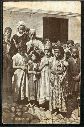 Constantine enfants arabes et juifs