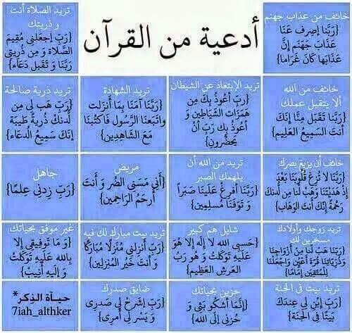 ادعية من القرءان