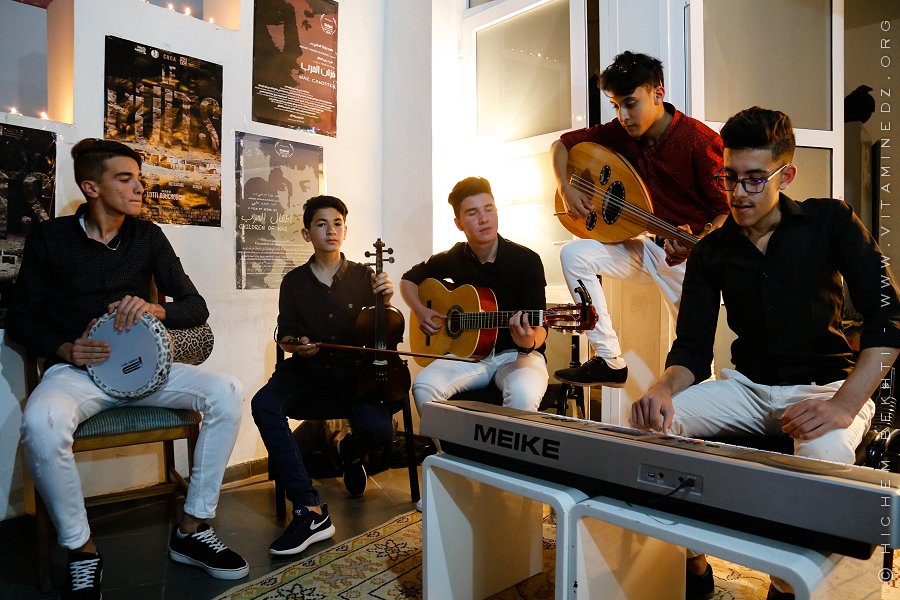 Tlemcen : jeunes musiciens de l'Association Culturelle 