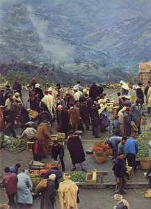 سوق أسبوعي في ميشلي بـ تيزي وزو فى أواخر الخمسينات