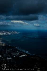 Vue aérienne sur la baie d'Alger
