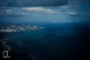 Vue aérienne sur la baie d'Alger