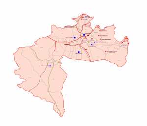 Wilaya de Biskra : Carte des sites et monuments historiques et patrimoine culturel