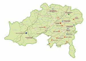 Wilaya de Batna : Carte des sites et monuments historiques et patrimoine culturel