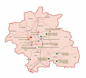 ولاية قسنطينة: خريطة المواقع التاريخية والآثار والتراث الثقافي
