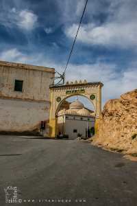 Entrée de la Zaouia El Hamel, un haut- lieu de méditation