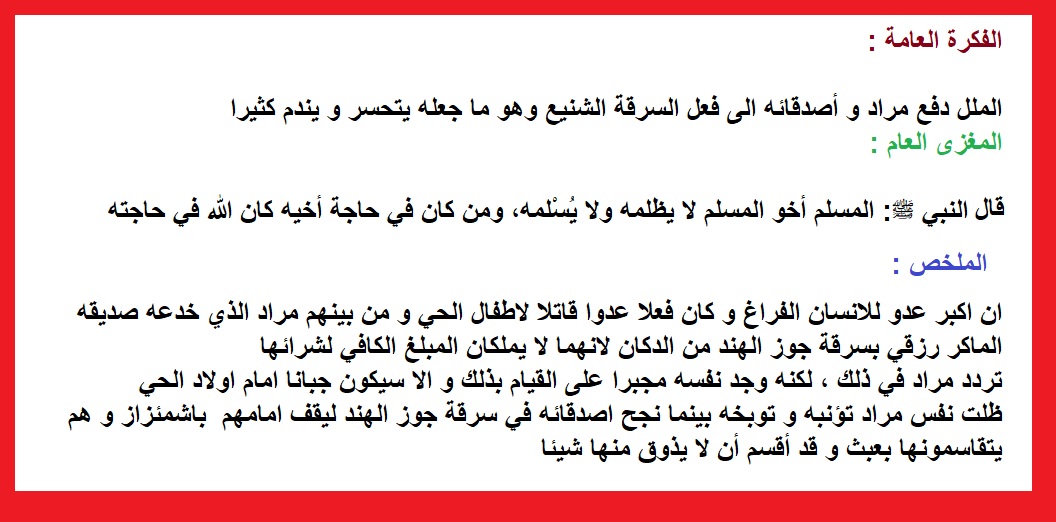 تحضير درس فهم المنطوق وقت ممض سنة 3 متوسط