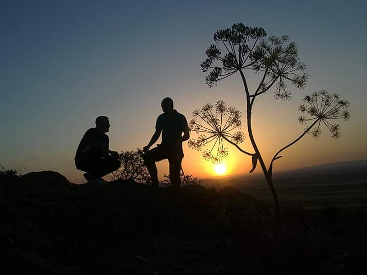 غروب الشمس من علي قمم زديم