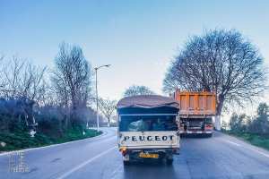Route menant de Tlemcen vers Sebdou à travers les cols et les virages de Terny