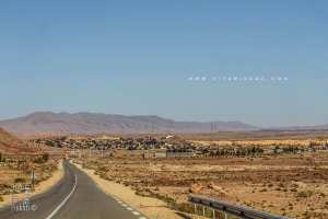La ville de Assela au loin Djebel El Bram 1618m