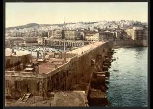 Le port vu depuis le phare. Alger (Algérie)