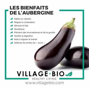 Les bienfaits de l'aubergine