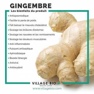Les bienfaits du gingembre