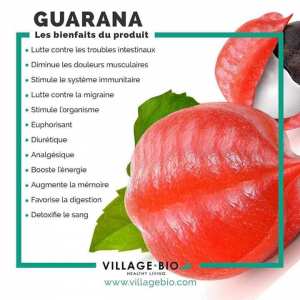 Les bienfaits de la Guarana
