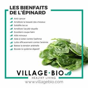 Les bienfaits de l'épinard