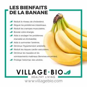 Les bienfaits de la banane