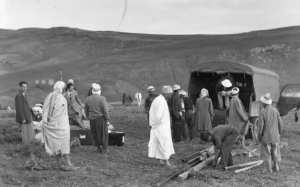 PAX team arriving in Algeria | Caption: 1955