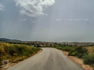 Entrée du Village de Abouda (Commune de Hennaya) en venant de Hennaya