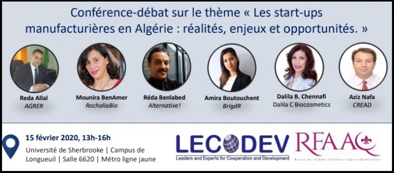 L’affiche de l’événement – LECODEV/RFAAQ