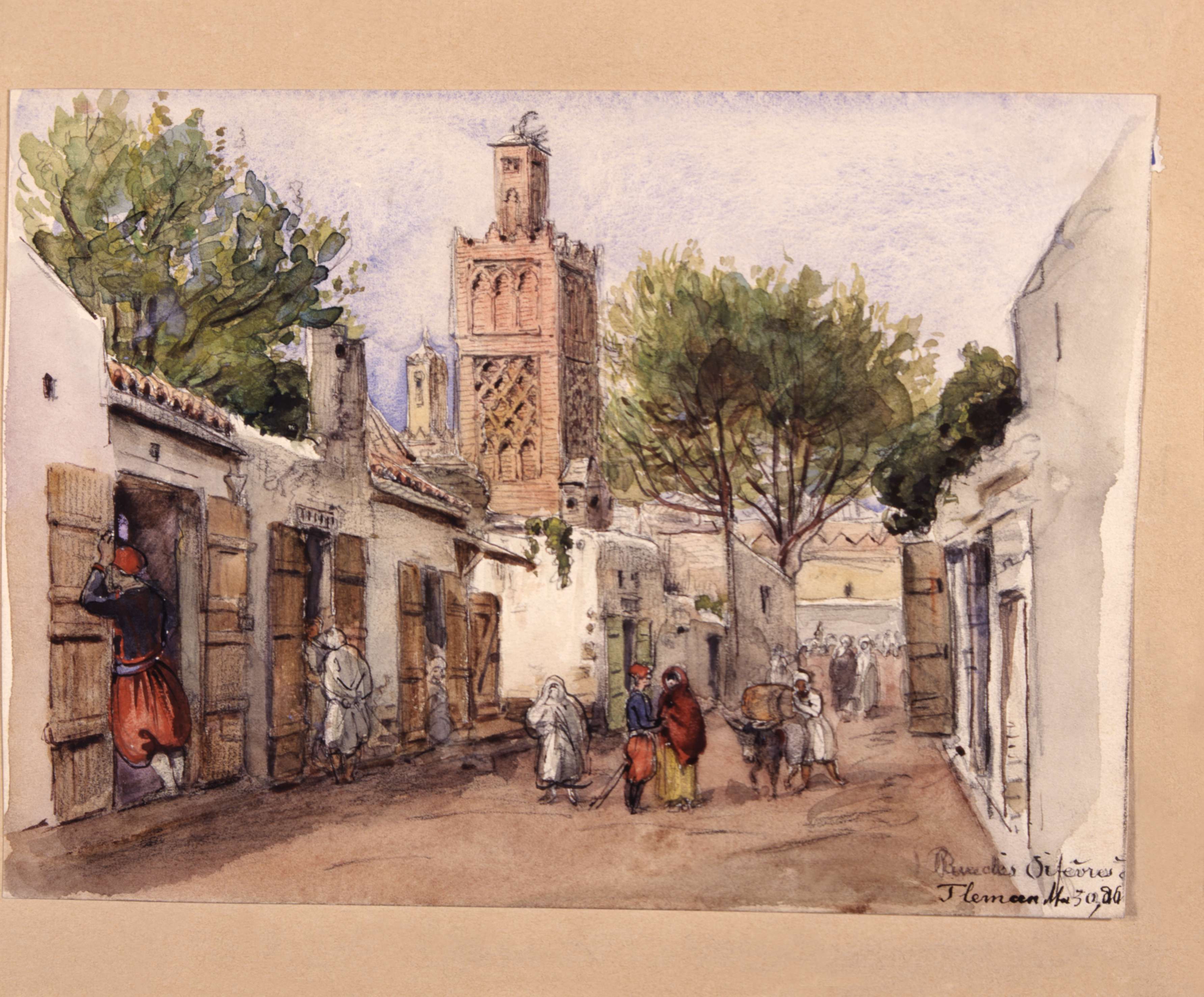 Rue des Orfévres. Tlemcen mars 1886