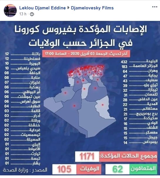 بؤر الوباء في 42 ولاية من 48