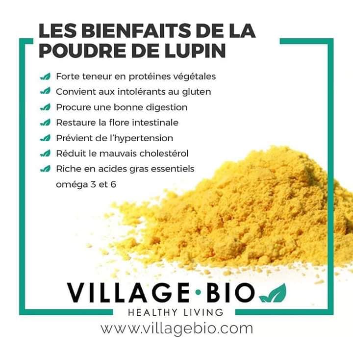 Les bienfaits de la poudre de Lupin