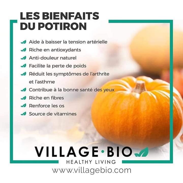 Les bienfaits du potiron