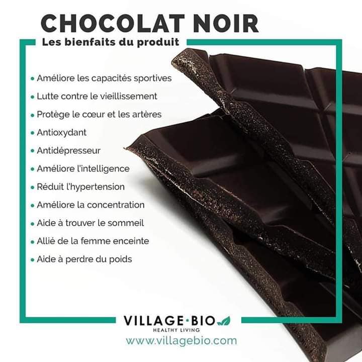 Les bienfaits du chocolat Noir