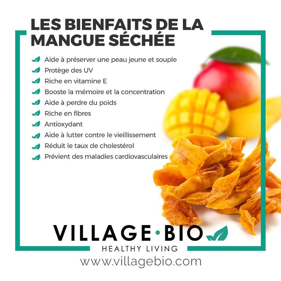 Les bienfaits de la mangue séchée