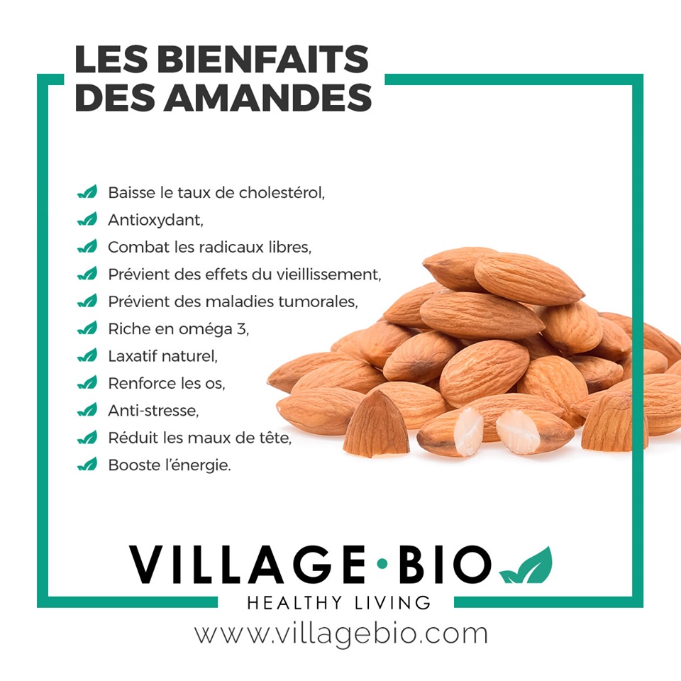 Les bienfaits des amandes