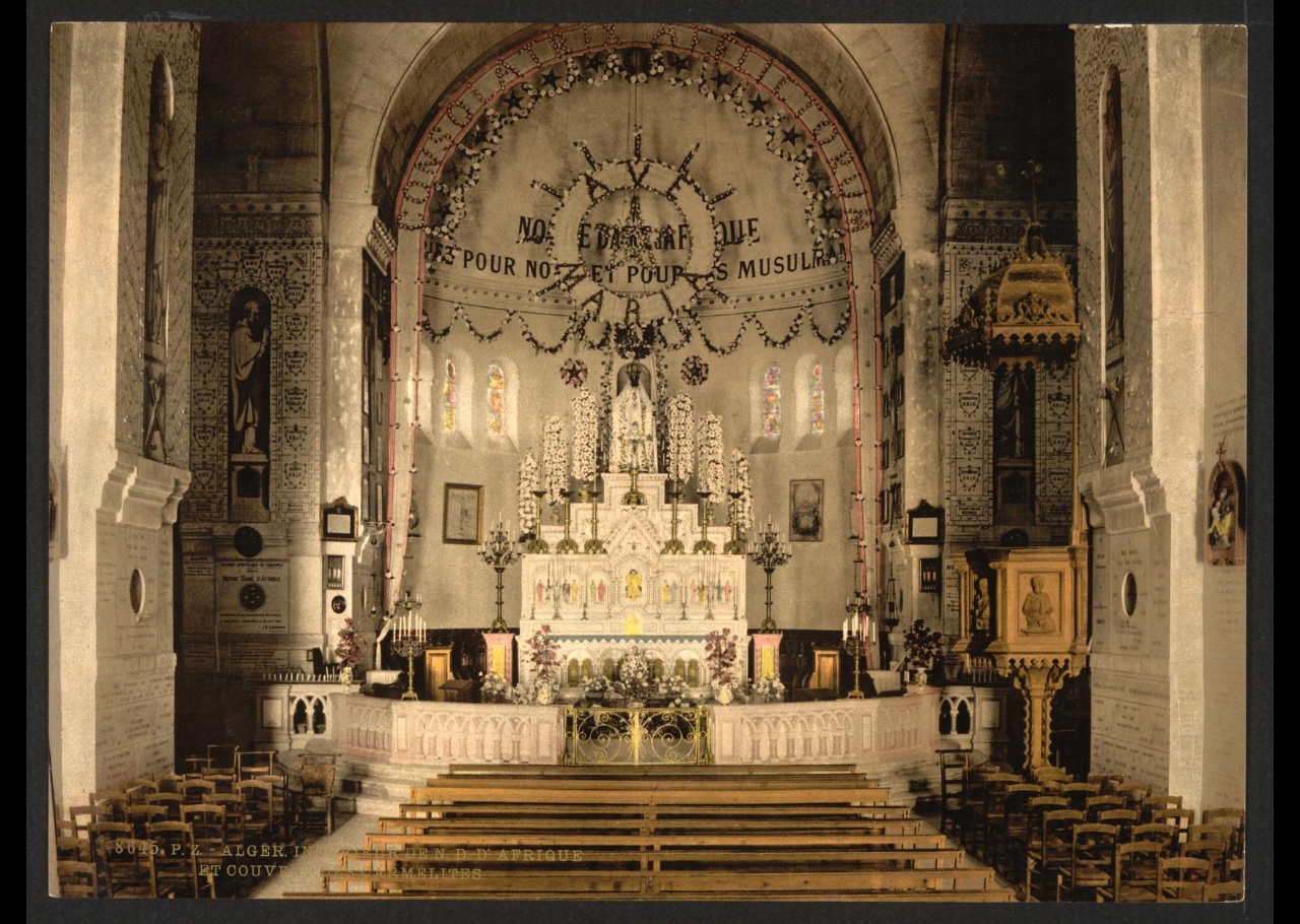 Intérieur de Notre Dame d'Afrique, Alger, Algérie