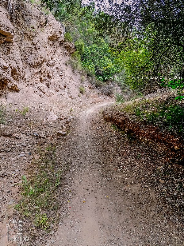 Piste menant vers la plage sauvage d'El Bkhata