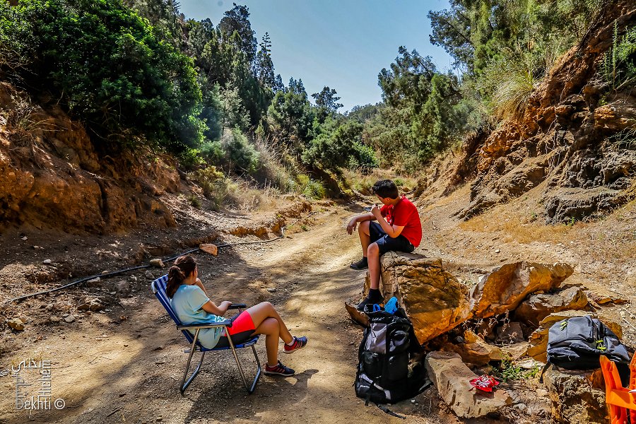 Piste menant vers la plage sauvage d'El Bkhata (le retour est astreignant)