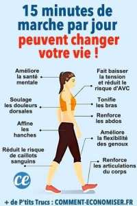 15 minutes de marche par jour peut changer votre vie