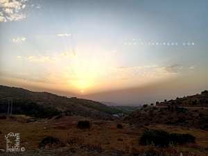 Un joli coucher de soleil sur le plateau de Lalla Setti à partir de Ouled Youcef