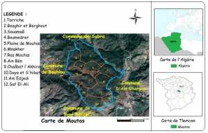 Carte de la réserve Moutas