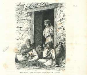 Famille des Trara Wilayas de Tlemcen Aïn Témouchent Algérie GRAVURE 1889