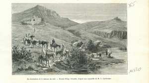 Maison du caïd massif des Trara Wilaya d'Aïn Témouchent Algérie GRAVURE 1889