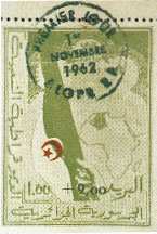 Premier timbre algérien